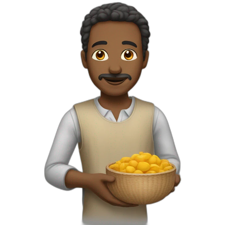 Un homme qui lève les bras et dit hassoul emoji