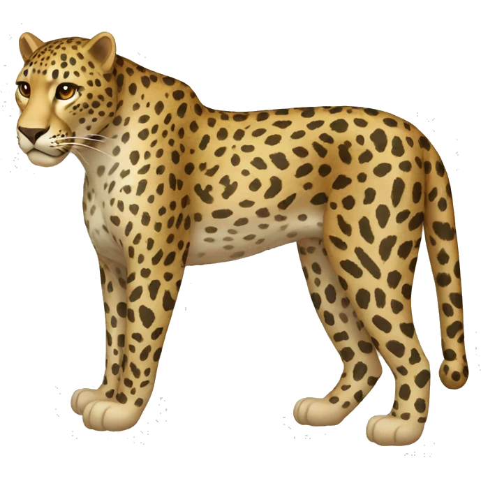Leopard Full Body side view emoji