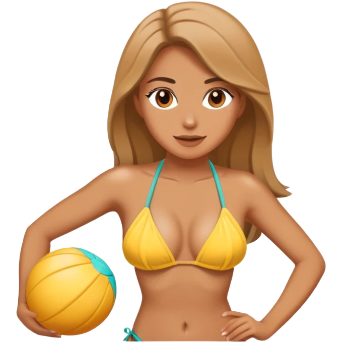 Женщина в бикини emoji