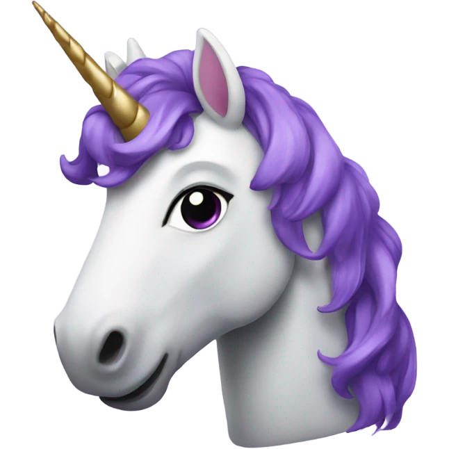 Purple unicorn emoji