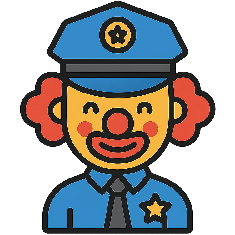 clown policeman emoji