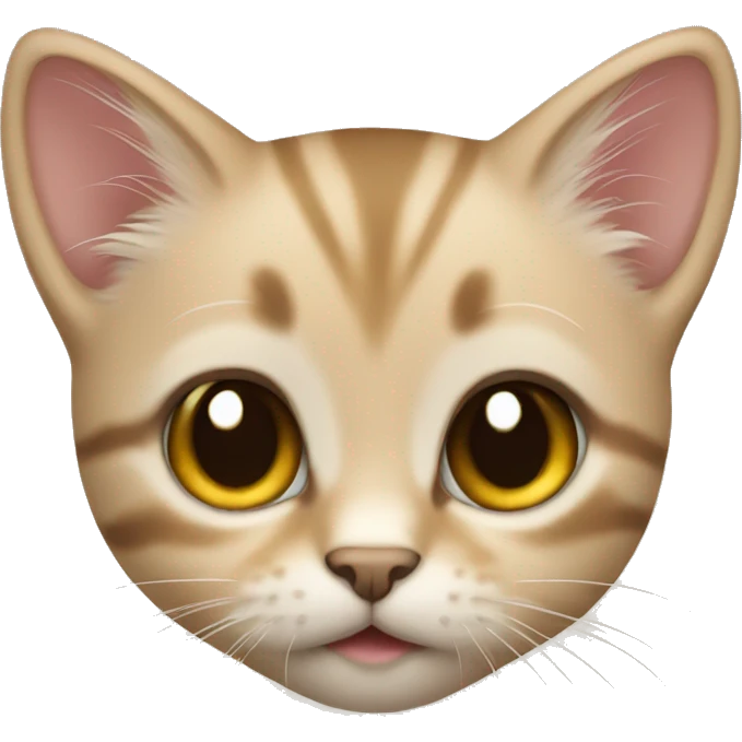 sand-colored kitten emoji