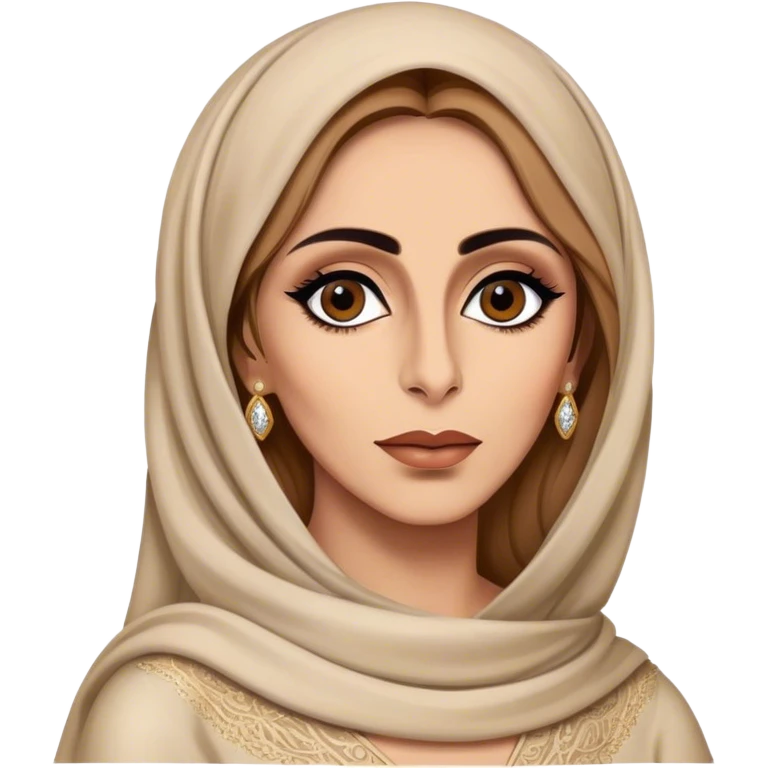 Cinematic Realistic Fairuz Portrait Emoji, depicted as an iconic Lebanese singer with graceful soulful expression and elegant attire, rendered with lifelike textures and warm radiant lighting that captures her timeless musical allure. emoji