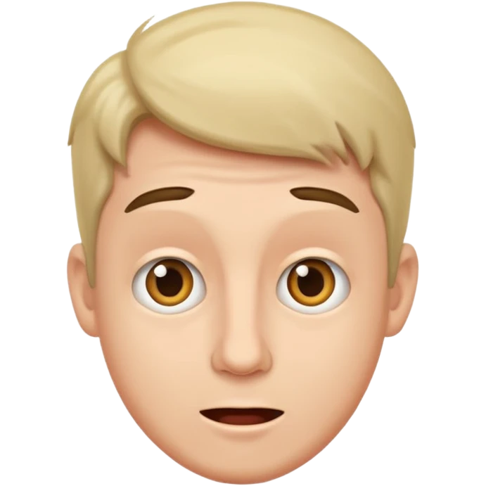 приятно удивленный мужчина  emoji