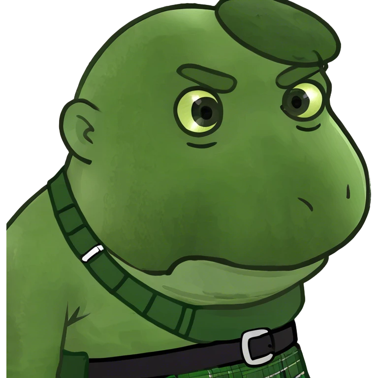 Dan in an Irish kilt  emoji