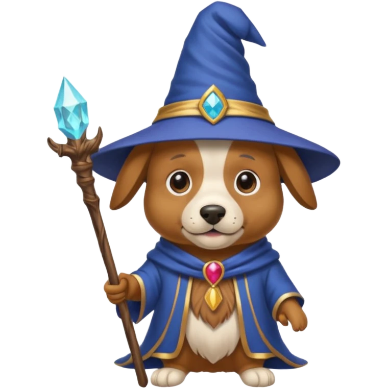 Dog wizard emoji