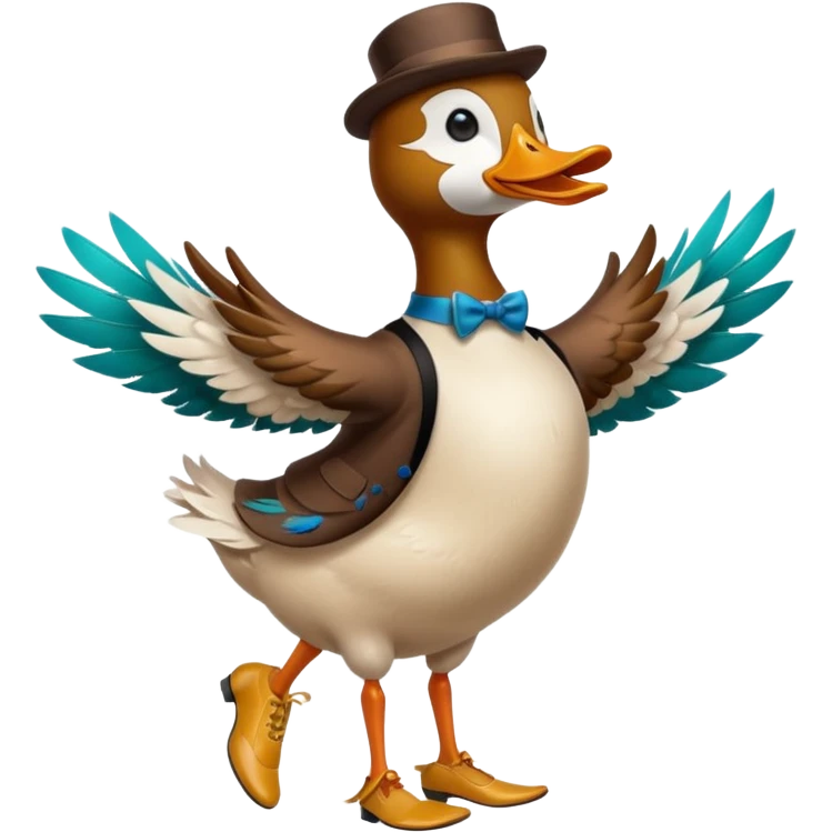 duck tap dancing emoji