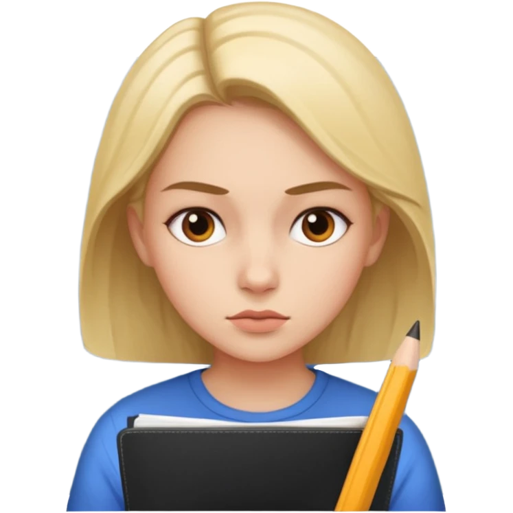 Girl planning emoji