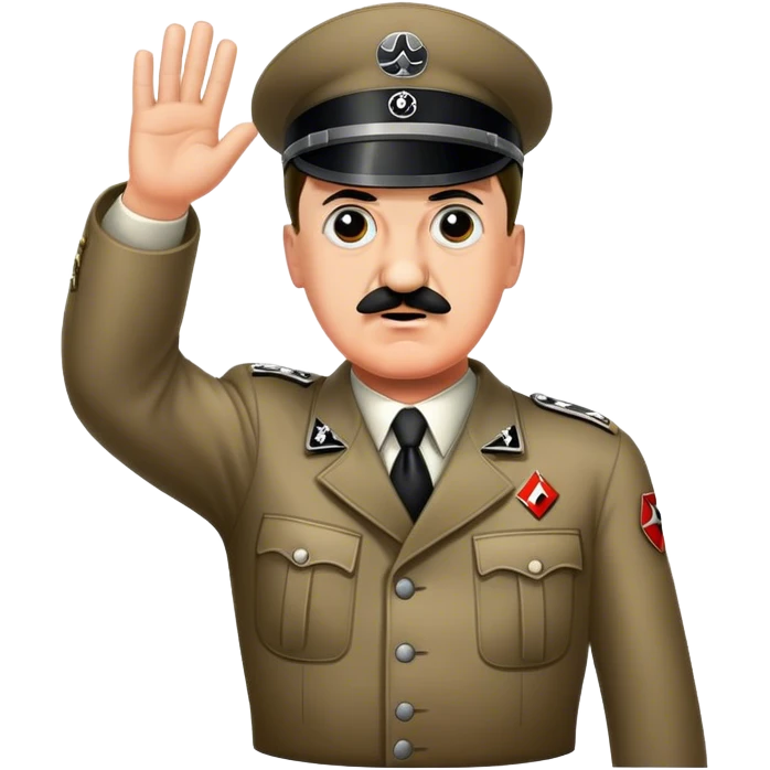 Hitler salut emoji