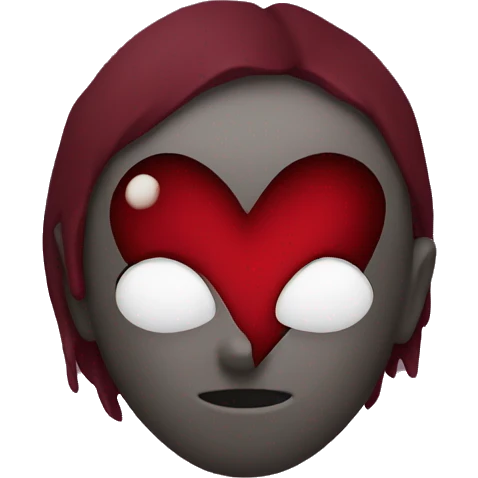 dark red heart emoji