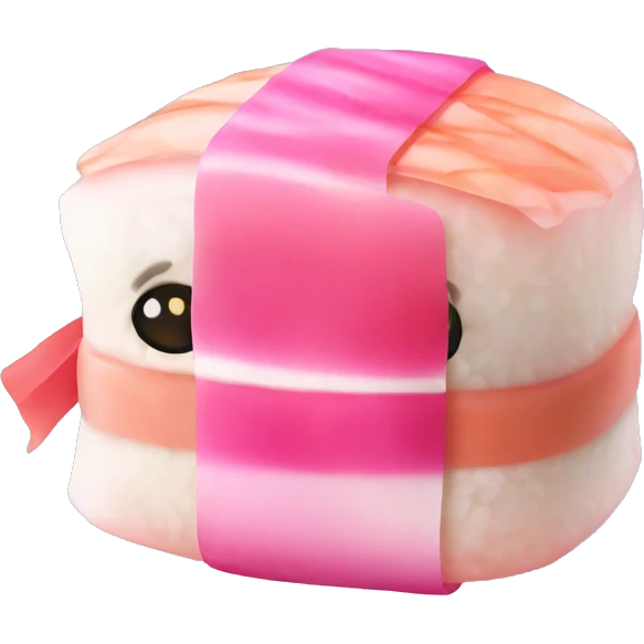 pink sushi emoji