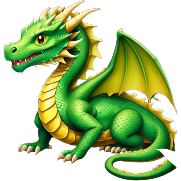 generate realistic detailed dragon in cave inside view emoji