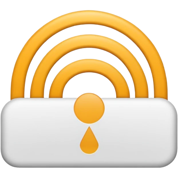 Minimalist “No Wi-Fi” icon emoji