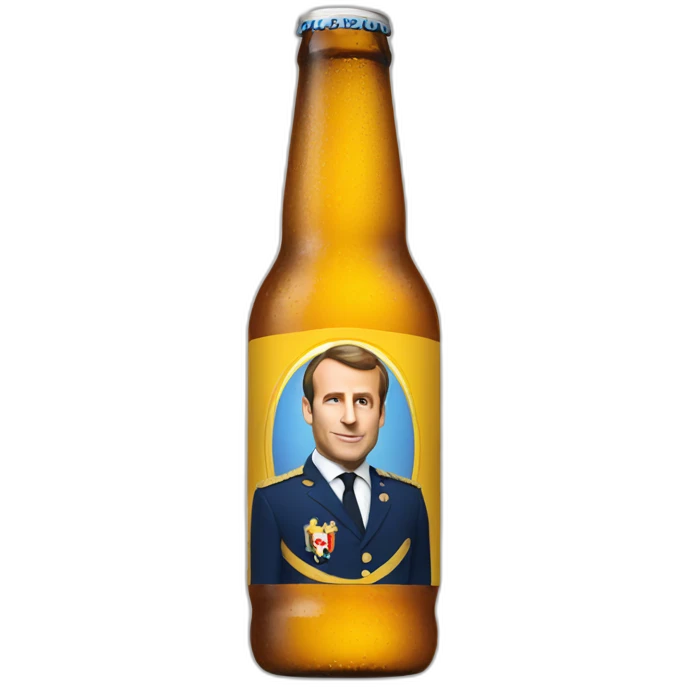 Macron beer emoji