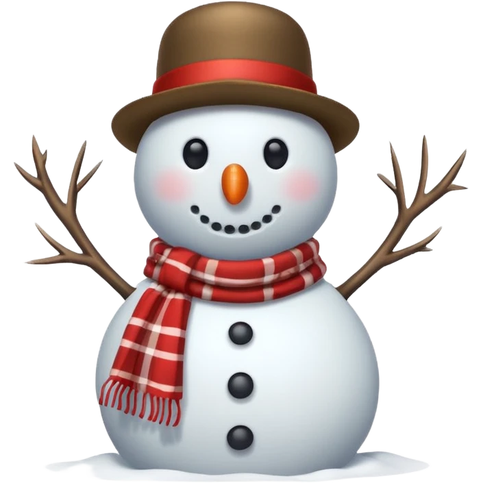 snowman with outfits  emoji
