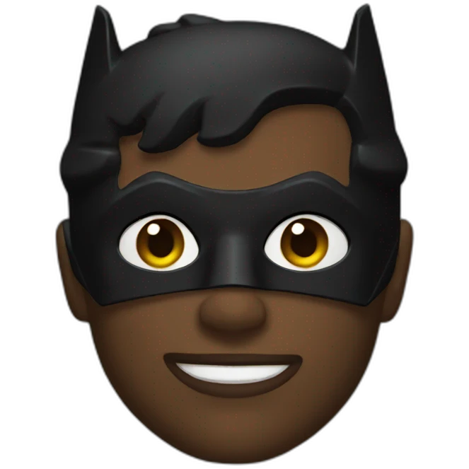 Black batman emoji