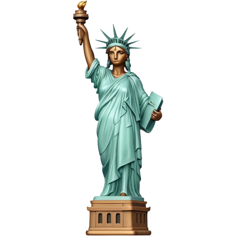 Ultra basic Statue of Liberty with minimal details emoji