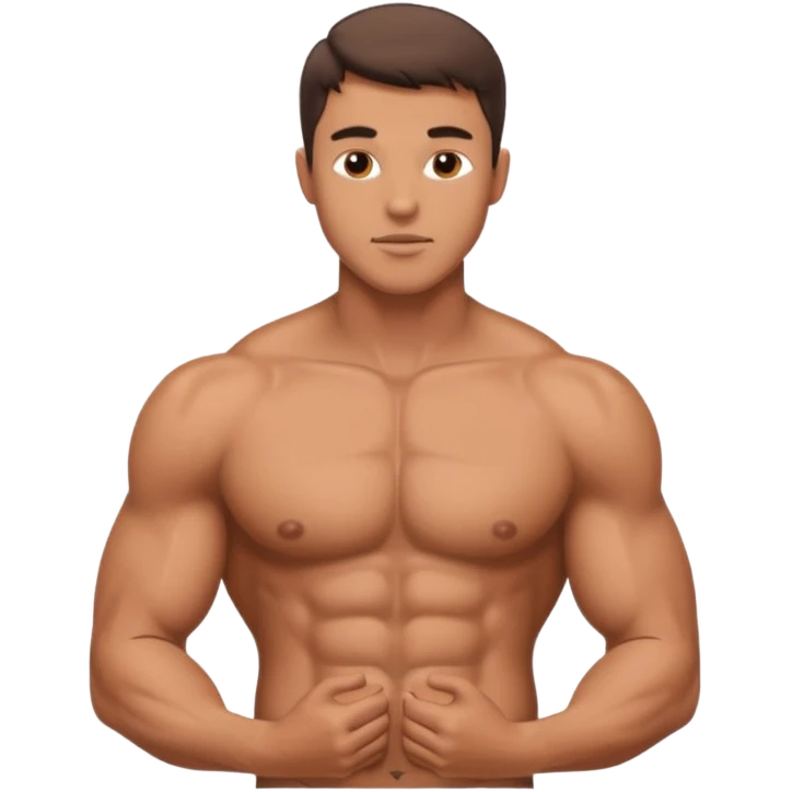 shirtless hot man only in underwear kissing emoji