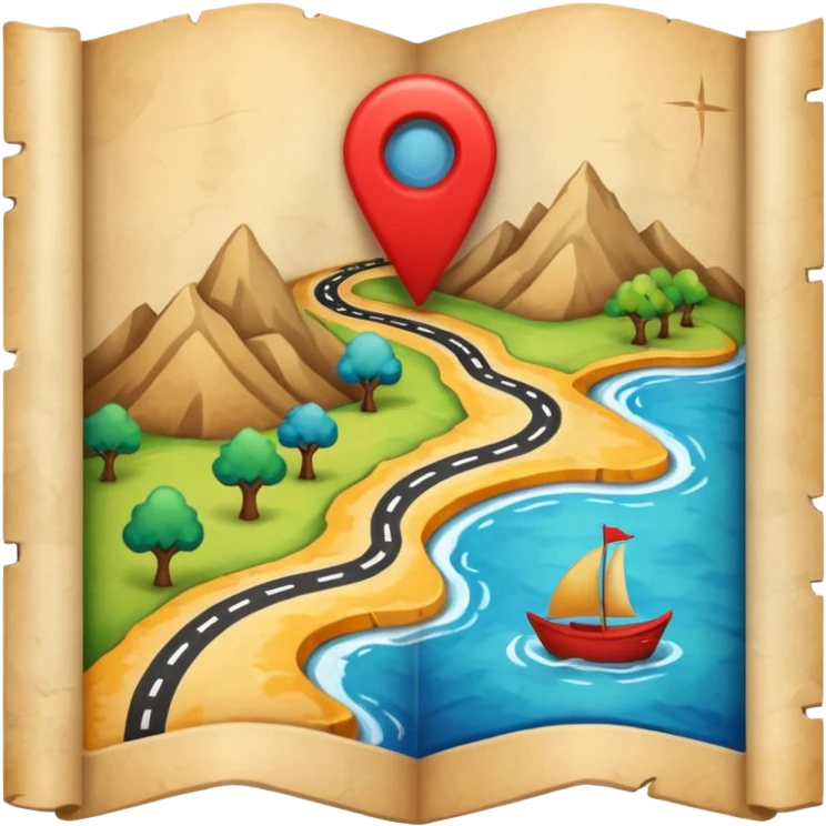 map with a marked route emoji