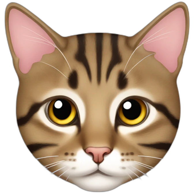 tabby cat face and tummy emoji