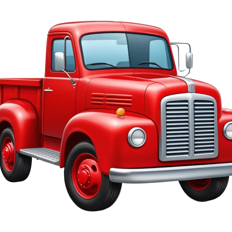red truck emoji