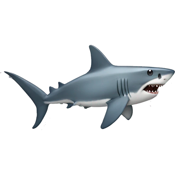 Shark with cat ears emoji