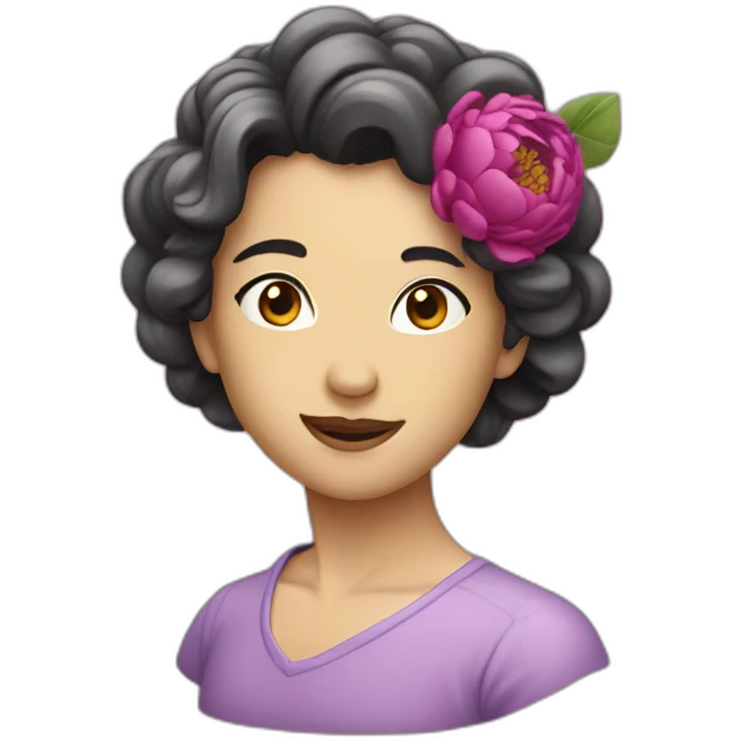 Pivoine pourpre emoji