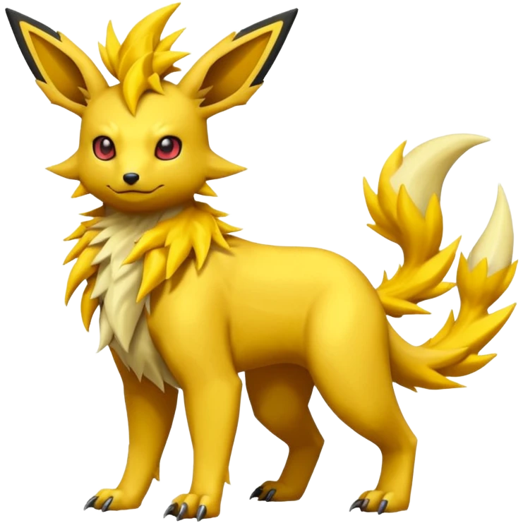 Jolteon-Flareon-Salandit-Electrike-Zeraora-Fakémon-hybrid-creature (full body)  emoji