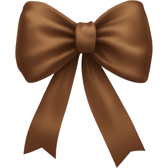Brown bow  emoji