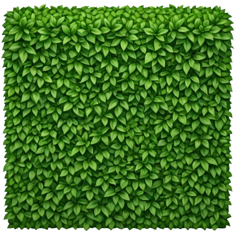 Perfectly cut square rectangular luxurious hedge  emoji