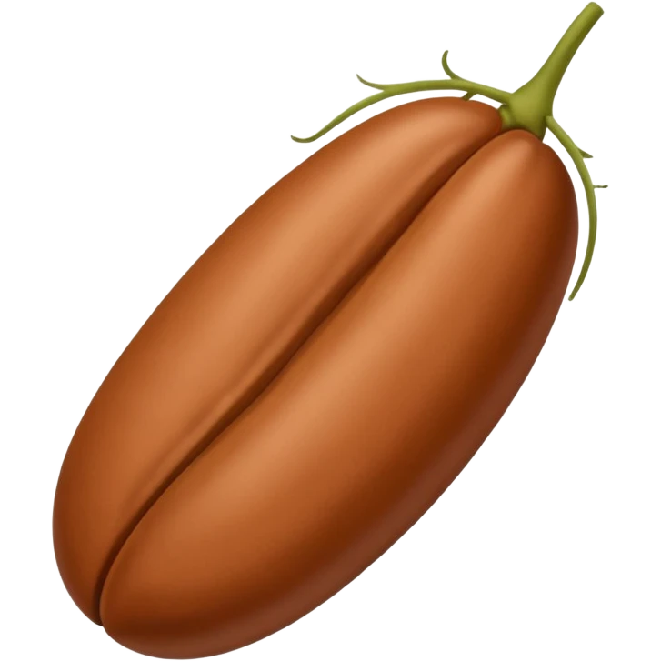 a single bean emoji, like a pinto bean or a coffee bean emoji