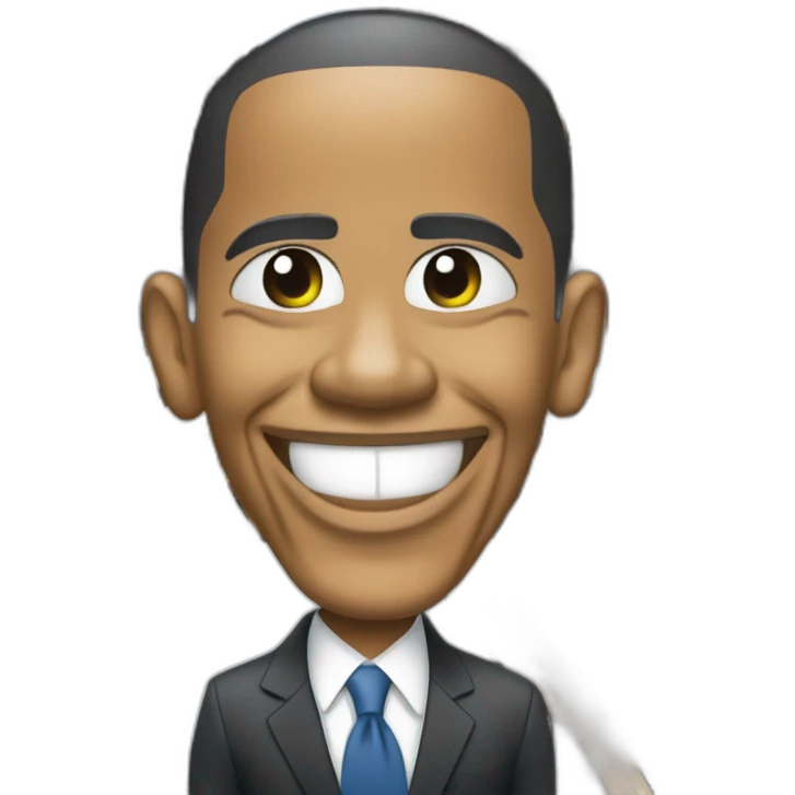 Barack Obama dans la tour Eiffel emoji