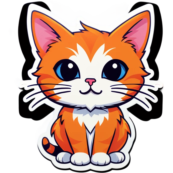 A pussy  cat emoji