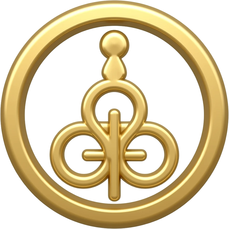 Crie um emoji do símbolo da terapia ocupacional e ele sera todo na cor dourada e ele sera no estilo brasileiro emoji