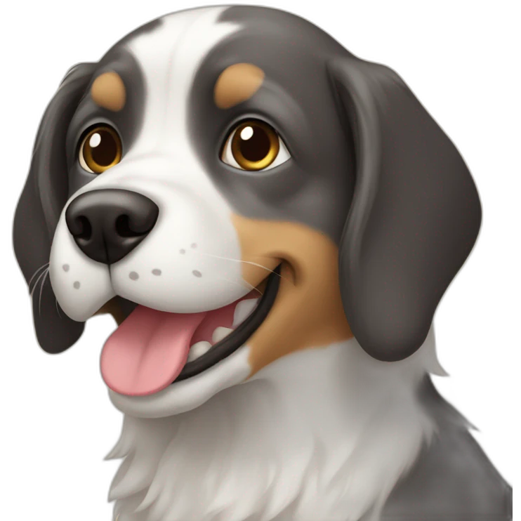 Chien sur chat emoji