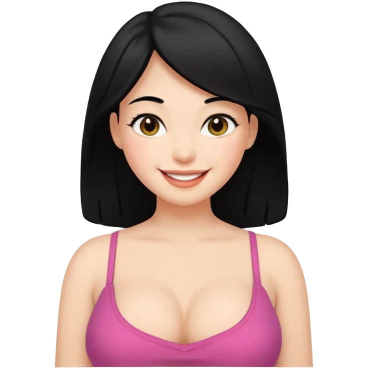 Big tit black hair girl emoji
