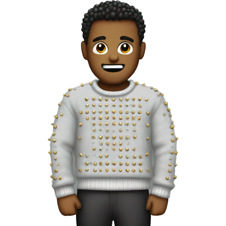 Studded sweater emoji