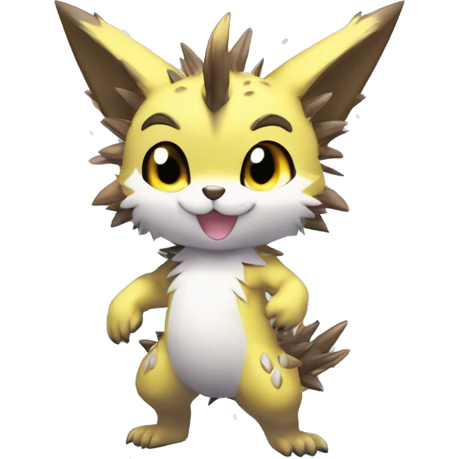 Anthro Scalie Spiky Cool Edgy Magical Shiny Colorful Pastel Sparkle Kemono-style Chibi Fantasy-Animal-Fakémon-Pokémon-Hybrid Fur Sona Aesthetic Full Body emoji