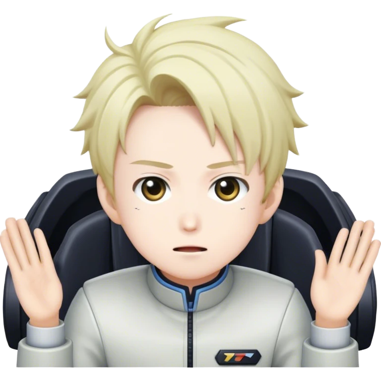 Shidou Ryusei from Blue Lock doing Big Bang Drive emoji