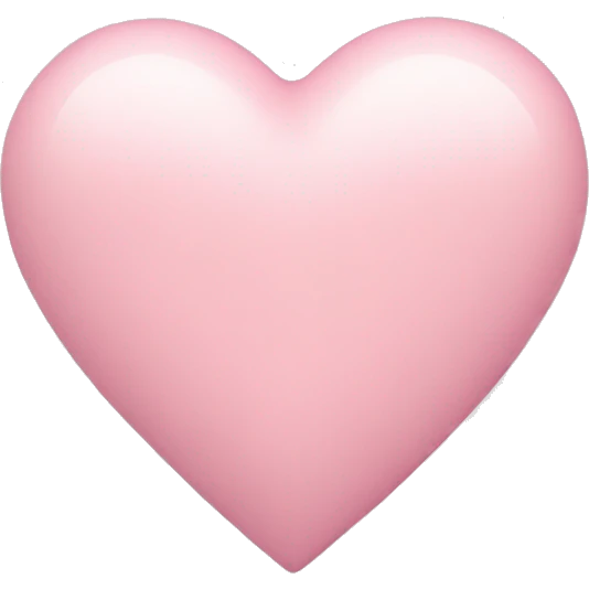 pastel pink heart emoji
