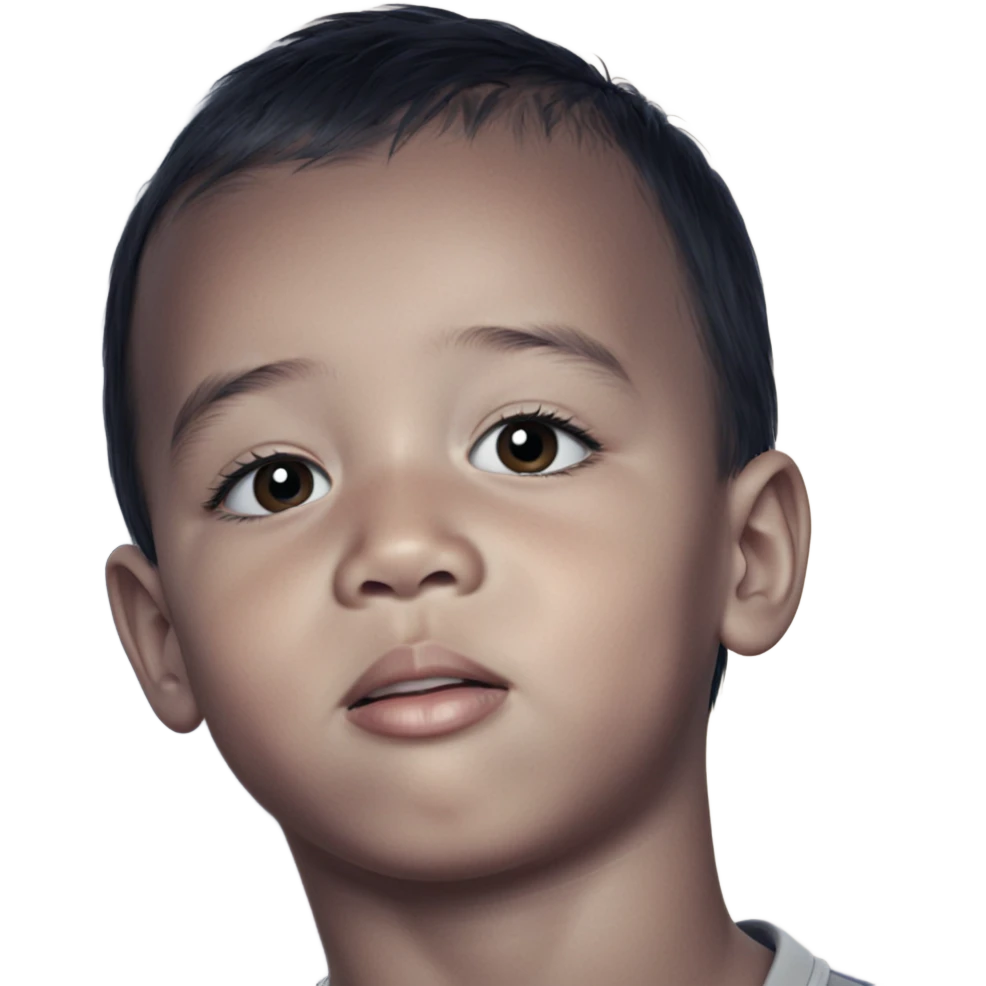 realistic portrait of a boy emoji
