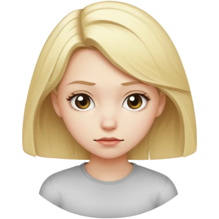 Blonde girl bent over  emoji