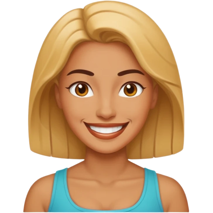 strong woman happy emoji