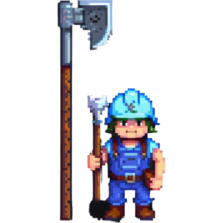 miner with helmet and pickaxe emoji
