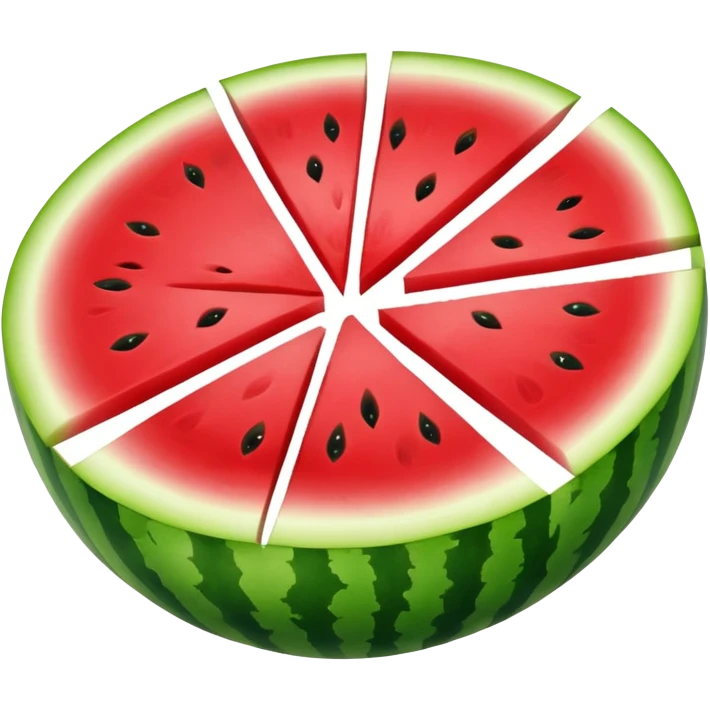 Circular watermelon emoji