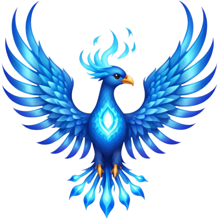 Blue flame phoenix wings - Cold fire








 emoji