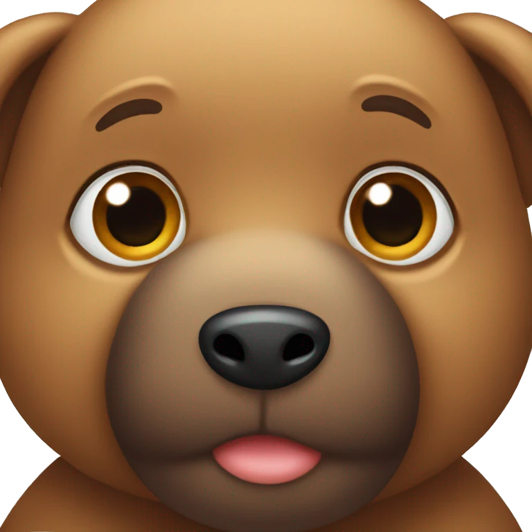 tedy with big brown eyes emoji