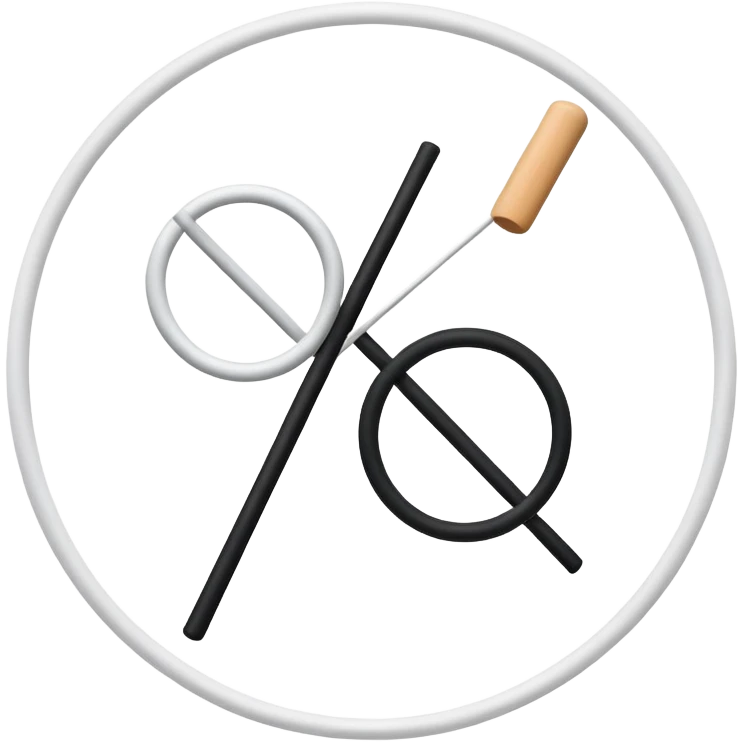 2 circles and a stick emoji