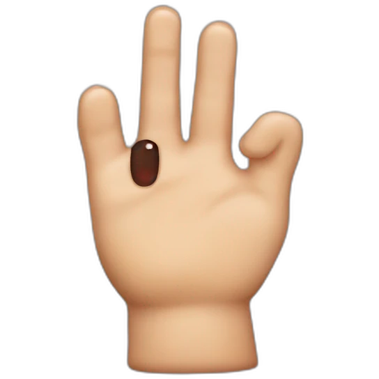 rotten finger emoji