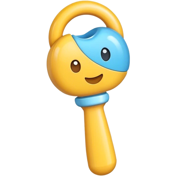 Baby rattle emoji